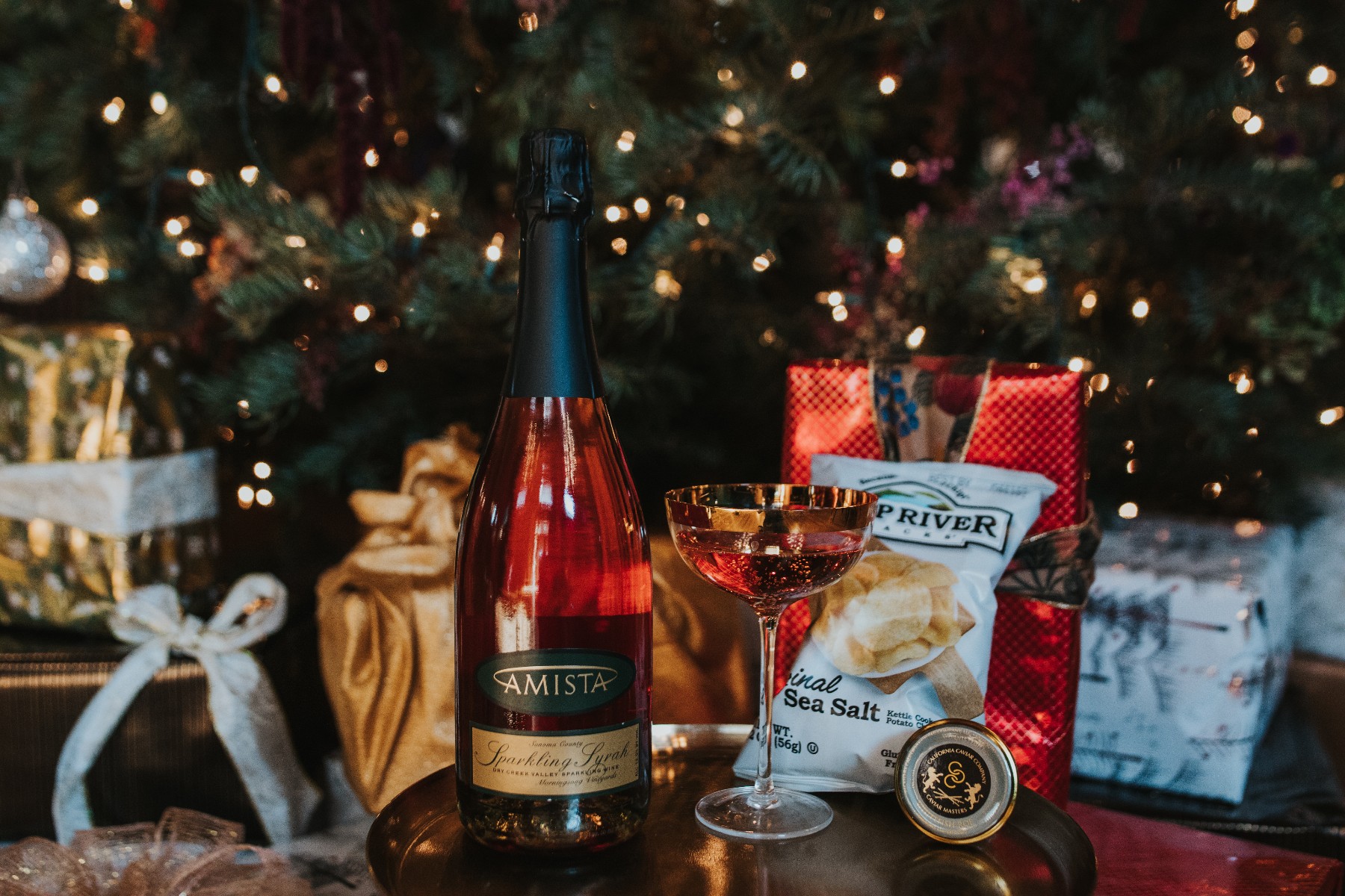 Amista Sparkling Syrah and Caviar Tasting for the Holidays