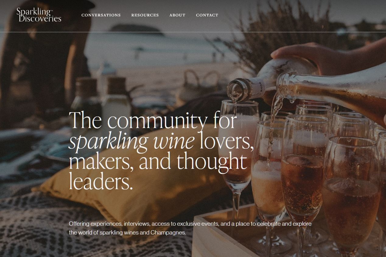 Sparkling Discoveries Home Page - Community for Sparkling Wine Enthusiasts