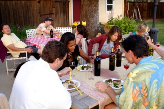 Backyard Barbecue Amista Vineyards, Healdsburg, California