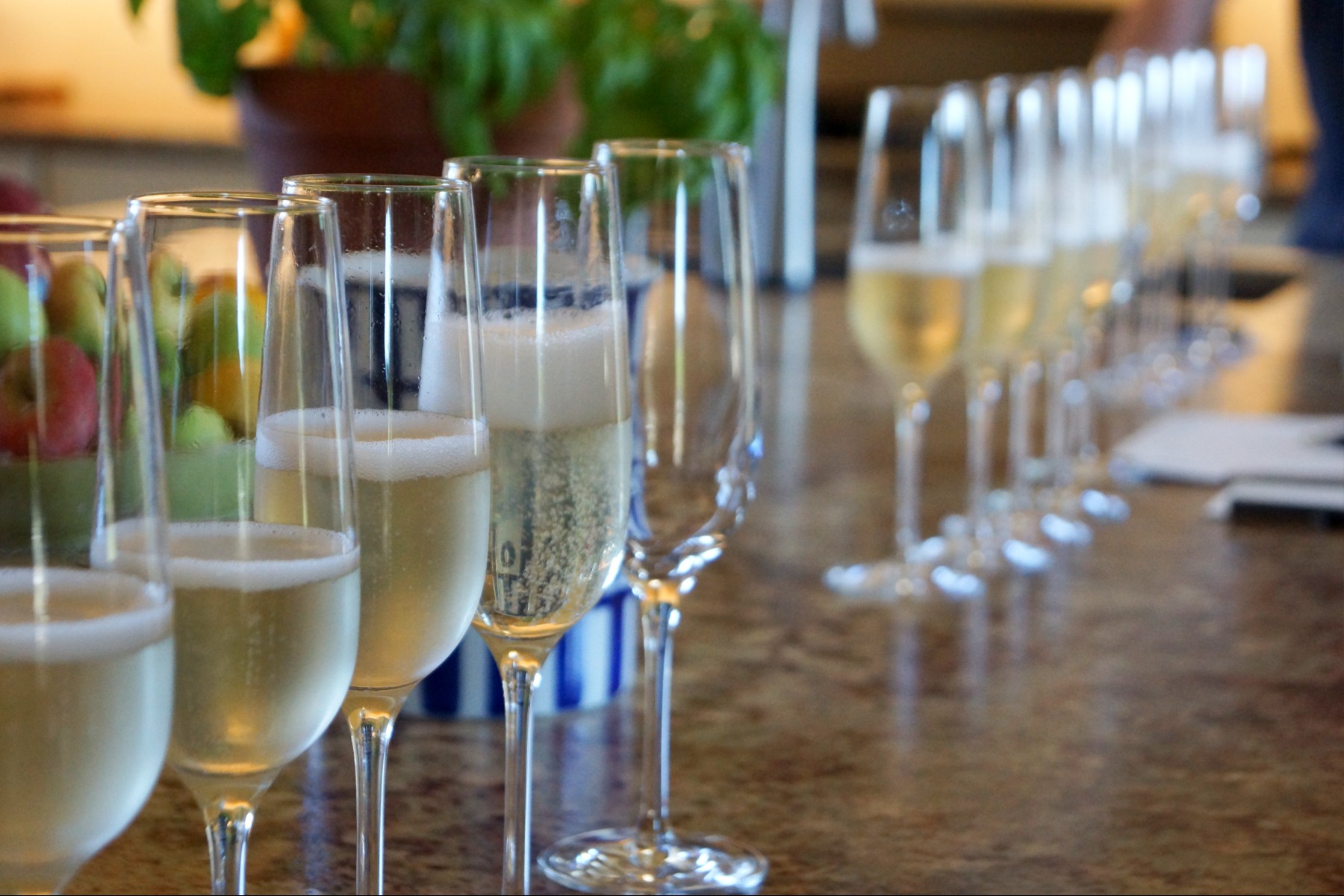 Dosage Trial of Sparkling Blanc de Blanc at Amista Vineyards 