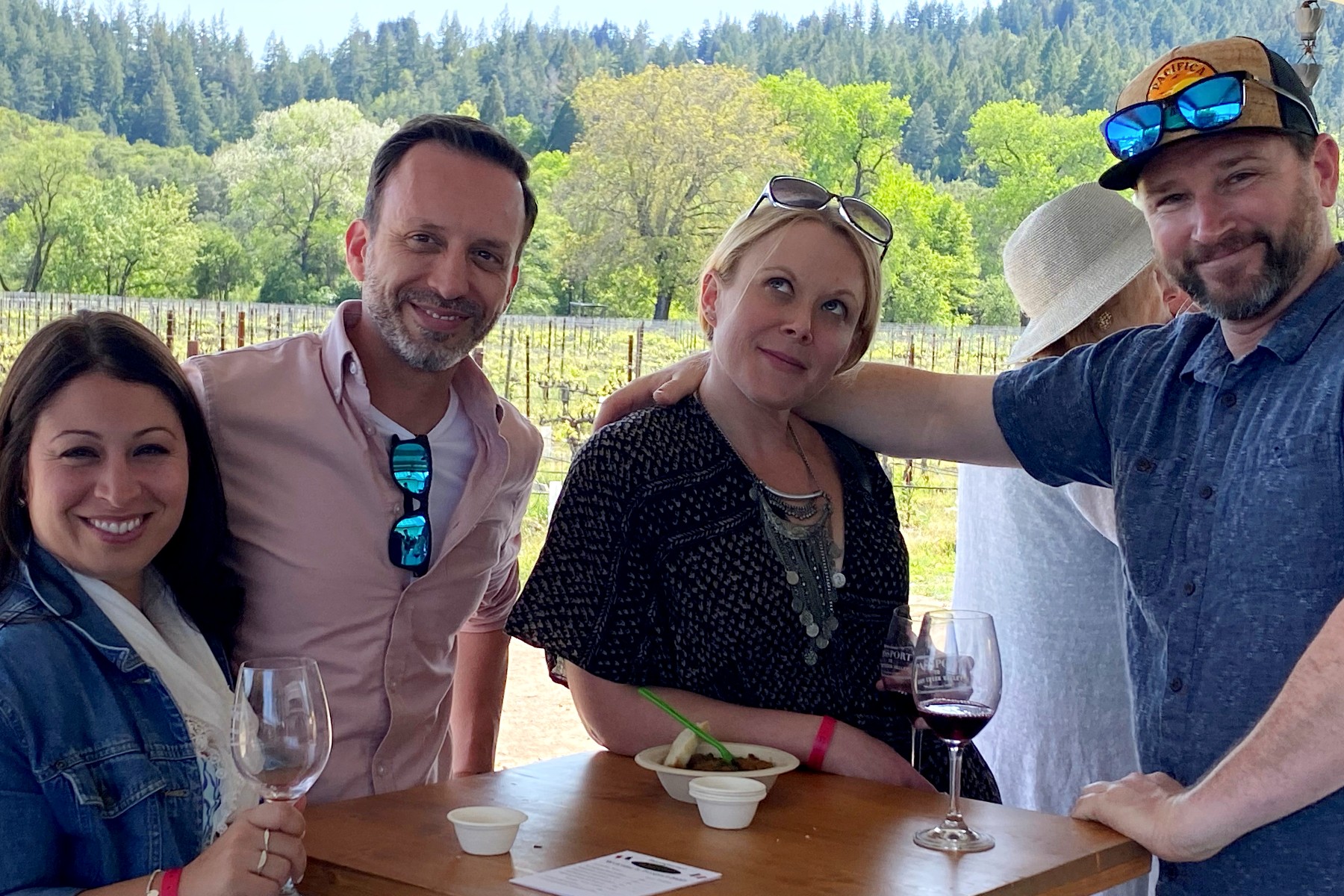 Passport to Dry Creek Valley, Friends at Amista Vineyards, Healdsburg, CA