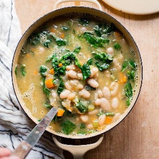 Vicky's White Bean Stew with Kale