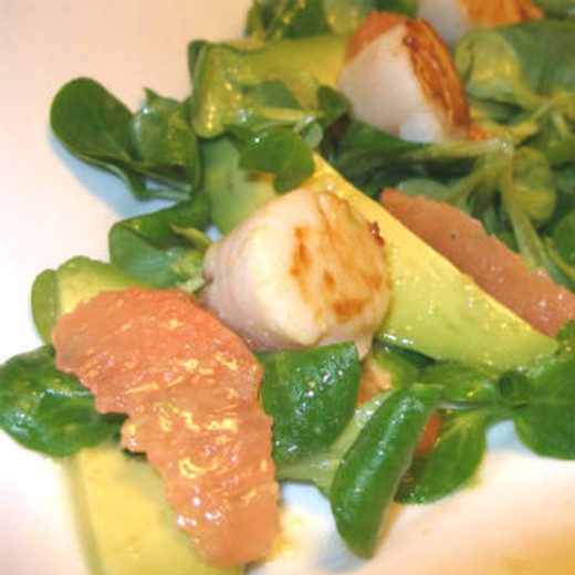 Hallie's Seared Scallop & Grapefruit Salad